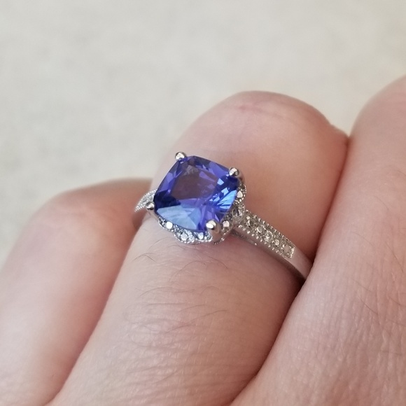 2ct Nano Tanzanite Ring - Picture 8 of 8